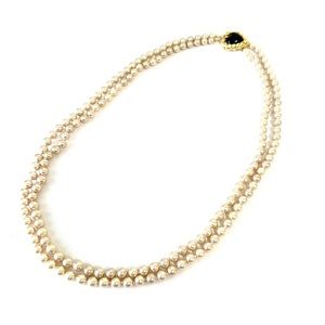 Joan Rivers Vintage Glass Pearl Necklace